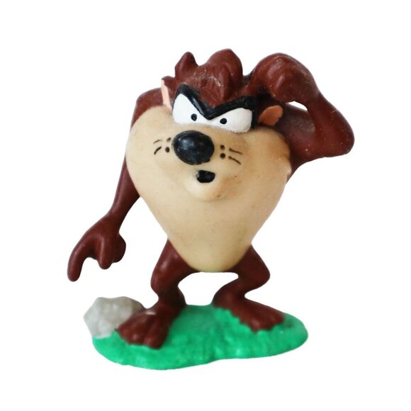 3 Vintage Tazmanian Devil PVC Figurine Easter Egg Taz On a Star Collectible - Picture 3 of 5